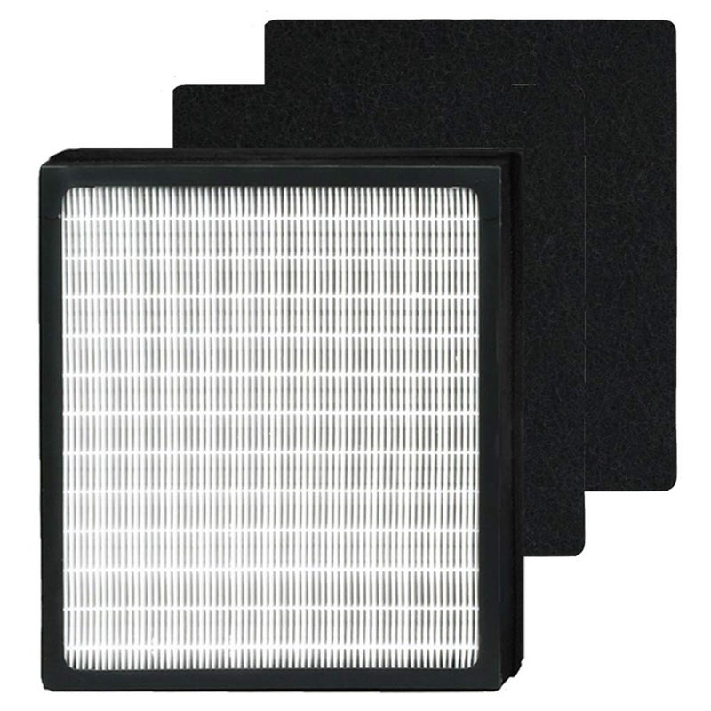 BBT BAMBOOST HEPA Filters D Fit for Idylis Air Purifiers Idylis AC-2118, AC-2123, IAP-10-280, 1AP10280, Part# IAF-H-100D, Includes 1 HEPA Filters & 2 Carbon Filters - Image 1